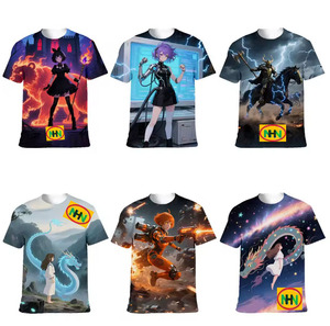 Camiseta de Punto de Manga Corta con Cuello Redondo, 100% Algodón, Transpirable, Tallas Grandes, Estilo Casual Elegante, Estampada, con Etiqueta OEM Personalizada, Nueva de Bangladesh - Product Image 1