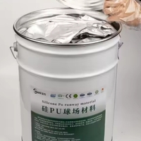 Revêtement de sol pour terrain de basket acrylique liquide à verser humide Pickleball Court Sports Surface System Silicon PU Paint