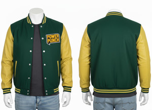 Hot Selling Custom-Made Black Woolen Stand Varsity <b>Jacket</b> Men Plus Size Winter <b>Red</b> Stripe Design 100% High Quality Woven Front - Product Image 4