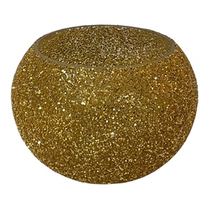 Vases et pots à bougies ronds en verre mosaïque étincelant, artisanat, décoration intérieure, haute qualité, vides, dorés, pour mariage et festival - Product Image 2