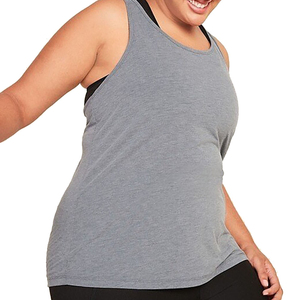 Débardeurs vierges pour femmes femme Singlet avant respirant grande taille coton/fibre de bambou vêtements de sport fabriqués sans manches Fitness - Product Image 6