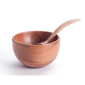 High Demand Custom Packaging <b>Wooden</b> <b>Salad</b> <b>Bowl</b> 6\" 8\" 12.5\" Natural Acacia Mango Wood for Business Gifts in India - Product Image 1