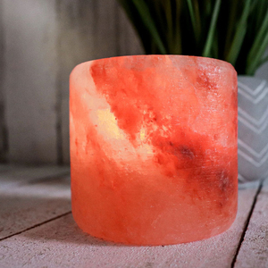 ¡Portavelas de metal de sal del Himalaya con estilo Ins más vendido, precio bajo inmejorable en artesanías naturales de moda! - Product Image 4