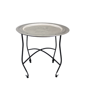 Tables d'appoint en nickel noir antique de table ronde pour la maison et l'hôtel meubles de salon décoratifs personnalisés - Product Image 3