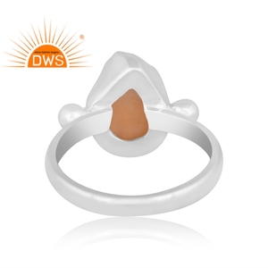 Anillo apilable de piedras preciosas de citrino Natural de plata de ley fina de nuevo diseño, joyería personalizada para mujer, regalo para ella - Product Image 4