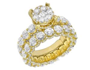 ชุดของขวัญแหวนหมั้นเพชรเม็ดกลมโมอิส S925เงินคลาสสิกสำหรับผู้หญิง - Product Image 4