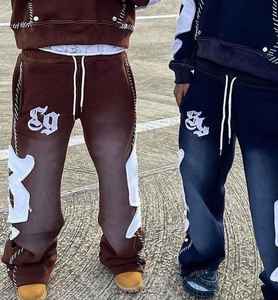 Conjunto de 2 Piezas Ajustado de Primera Calidad para Hombre, Logotipo Personalizado, Transpirable, Cómodo, Superventas, Premium para Invierno, Chándales Lisos - Product Image 5