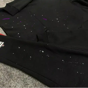 Conjunto de pantalones de chándal acampanados con estampado de llama personalizado y Sudadera con capucha, 2 uds., conjunto de chándal de algodón 100% Unisex, ropa de calle de gran tamaño, chándal para hombre - Product Image 6