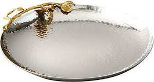 Plateau papillon de luxe plaqué or pour la décoration d'hôtel et de maison plateau de meilleure qualité - Product Image 3