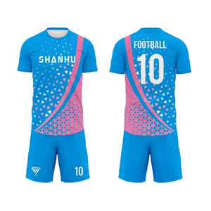 Ensembles d'uniformes de football Uniformes de football Impression dégradée Sublimation Full Custom Football Jersey Combinaison de football - Product Image 4