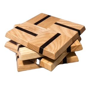 Posavasos de madera de alta calidad, decoración de mesa de pago, posavasos de boda, rectangular, creativa, de aislamiento - Product Image 6