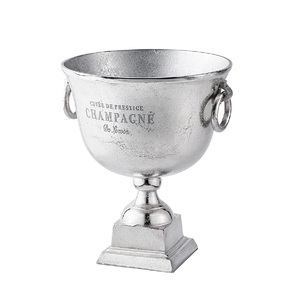 Stainless Steel Hammered Ice <b>Bucket</b> Chiller with Ring Handles Unique Design Barware Party Decorative Metal <b>Champagne</b> <b>Bucket</b> - Product Image 6
