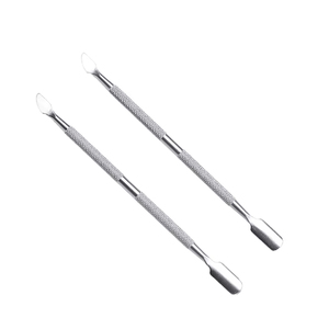 Pousse-cuticules professionnels pour les soins des ongles, double face, manche recouvert de couleur, acier inoxydable, pousse-cuticules pour les ongles incarnés, pour un usage domestique et en salon - Product Image 3