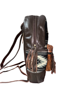 Mochila para Portátil de Cuero Genuino Marrón con Cierre de Cremallera, Estilo Bohemio, Ecológica, Duradera, Correa Ajustable, Lista para Viajar - Product Image 4