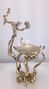 New Customized Bowl Aluminum Cast Silver Color With <b>Tree</b> <b>Branch</b> Style Decorative Bowl Minimum MOQ Lowest Price for B2B and B2C - Product Image 6