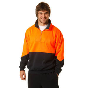 Hi-<b>Vis</b> Two Tone Polar <b>Fleece</b> Pullover <b>High</b> Quality Hoodie for Men Class Hi <b>Vis</b> 1/4 Zipper Windbreaker <b>Fleece</b> Jacket Workwear - Product Image 1