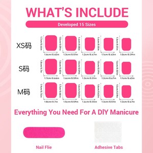 Nouveau long tuyau d'eau <span class=keywords><strong>ongles</strong></span> portables imprimé léopard rouge bord français cerise strass en trois dimensions portable Nail Art - Product Image 6