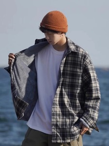 2025 hiver nouveau hommes mode tendance veste grande taille col épais haute qualité mi jeunesse décontracté moto style veste - Product Image 2