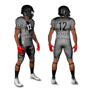 ชุดอเมริกันฟุตบอลแขนสั้นขายส่งจากโรงงาน ผลิตจากโพลีเอสเตอร์ 100% รับสกรีนโลโก้ทีม สำหรับการใช้งานกีฬาอย่างมืออาชีพ - Product Image 5