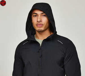 Nouvelle veste coupe-vent personnalisable à manches longues, vêtements de sport, activité de plein air, disponible pour les vestes de course pour hommes - Product Image 5
