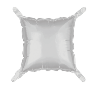 Palloncini Quadrati Argento 'Party Love' 60Cm, Confezione da 12 Pezzi - Product Image 1