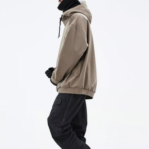 Fashion Trendy Outfit Outclass Look Men <b>Snowboard</b> Hoodie Printed Design Long Sleeve Budget Friendly <b>Snowboard</b> Hoodie - Product Image 4