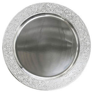Plato de Presentación Brillante para Eventos de Boda en Hoteles, Decoración de Mesa, Uso para Servir Alimentos, Plato de Presentación de Metal - Product Image 5