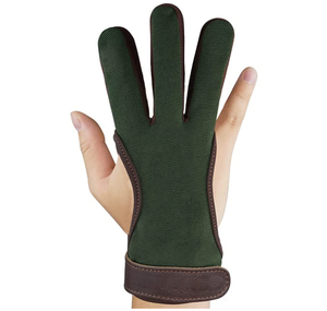 Gants de tir à l'arc personnalisés OEM en gros, à séchage rapide, sans doigts, antidérapants, conception à 3 doigts avec poignet réglable, pour tir à l'arc et pêche - Product Image 1