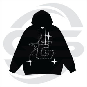 Sweats à capuche pour hommes Rhinestone 100% coton Pantalon de survêtement et sweat à capuche lavage à l'acide Ensemble surdimensionné avec fermeture éclair personnalisée poids lourd pour hommes - Product Image 5