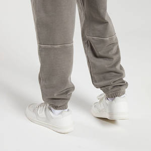 Pantalon de jogging décontracté pour homme, taille mi-haute, style vintage, respirant, en molleton délavé, avec cordon de serrage, idéal pour l'hiver - Product Image 5