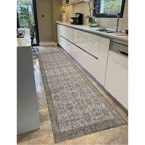 Alfombra Estampada Colorida: Salón, Decorativa, Antigua, Marrón, Grande, Verde, Sala de Estar, Lavable a Máquina, Alfombra de Terciopelo - Product Image 4