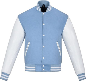 Precios Universidad al por mayor en blanco transpirable más tamaño hombre Graffiti chaqueta para hombres Universidad chaqueta de béisbol para hombres - Product Image 1