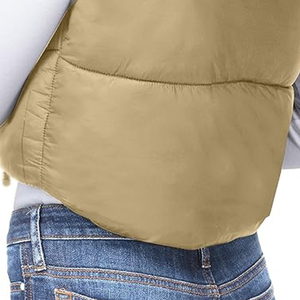 Nueva llegada de invierno, chaleco acolchado recortado con MOQ bajo, ropa de calle, abrigo corto de invierno acolchado, Chaleco corto - Product Image 4