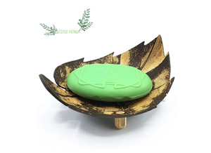 Eco2go-bandeja de soporte para jabonera con Logo láser, recipiente para jabón hecho en Vietnam, artesanía, 100% - Product Image 4