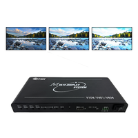 Controlador HDMI 4K60Hz con Entrada HDMI y 4 Salidas HDMI, Múltiples Modos de Empalme, Control por Botones en Panel Frontal, Depuración de Computadora Superior para Proyectos de Video Wall