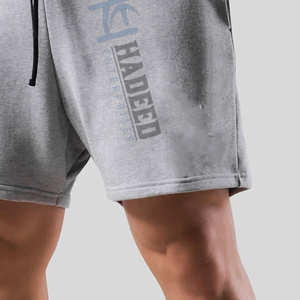 กางเกงขาสั้นผ้าฝ้ายโพลีเอสเตอร์สำหรับผู้ชาย,กางเกงขาสั้นสำหรับผู้ชายกางเกงขาสั้นสำหรับฝึกออกแบบโดยมืออาชีพกำหนดโลโก้และสีได้ตามต้องการ - Product Image 5