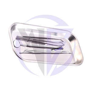 ถาดเครื่องมือทางการแพทย์ถาดสแตนเลสก้นแบน22/12ซม. ถาดผ่าตัดทนทานสำหรับโรงพยาบาลและคลินิกขายส่ง - Product Image 1