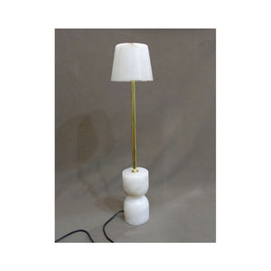 Pantalla de mármol blanco de alabastro italiano, último diseño moderno para mesa de Hotel en casa o restaurante, fuente de alimentación eléctrica - Product Image 1