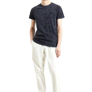 2025เสื้อยืดสลิมฟิตสำหรับผู้ชายผ้าฝ้าย100% ระบายอากาศได้ดีออกแบบโลโก้ได้ตามต้องการสำหรับฤดูร้อน - Product Image 1