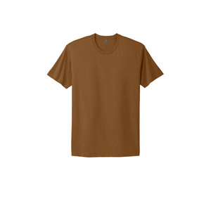 T-shirts en coton marron pour adultes Next Level Apparel, commande en gros, 100% coton, coupe unisexe premium pour hommes et femmes - Product Image 4