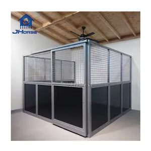 Portable Cheap Internal Sliding Stall Fronts HDPE Hot Dip Galvanized Horse Stable Boxes Stalls Panels