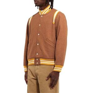 Vestes universitaires à manches longues vintage pour hommes Logo personnalisé laine chenille broderie collège veste de baseball pour hommes - Product Image 3