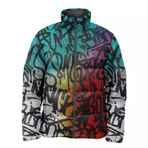 Vente en gros de doudounes personnalisées à sublimation unisexe taille plus fermeture à glissière conception personnalisée avec votre étiquette de logo de marque - Product Image 1