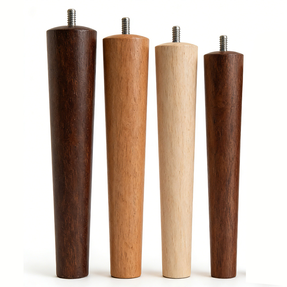 4 Pcs Solid Wood Furniture Legs Dresser Legs Sofa Replacement Legs Armchair Legs - View #3