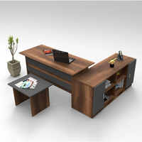 Bureau en L avec rangement, bureau de direction avec étagères, meuble d'affaires, poste de travail pour bureau à domicile