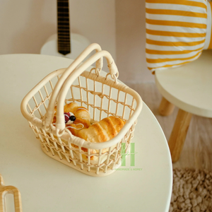 OEM Natural <b>Rattan</b> Bread Basket Rectangle-Shaped Handwoven Food Storage Baskets Flexible Design Various Sizes HNH <b>Craft</b> Factory - Product Image 2