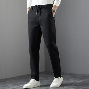 Pantalon de jogging décontracté sportif XL pour homme Pantalon de gym taille moyenne à séchage rapide de haute qualité avec ouverture à glissière et cordon de serrage plat - Product Image 1