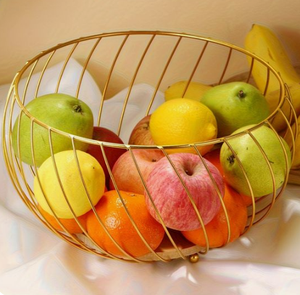 Panier de fruits en métal à prix raisonnable accessoires de table de cuisine panier de fruits décoratif en métal de Style classique - Product Image 2