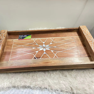 Classic Mother of Pearl <b>Chocolate</b> Serving Tray Handcrafted Serving Tray for <b>Ramadan</b> Decorations 2025 Wholesale From Vietnam FWE - Product Image 1