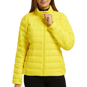Chaqueta acolchada de manga larga con cremallera frontal de invierno para mujer, chaquetas de moda transpirables de secado rápido de Color sólido para mujer - Product Image 6